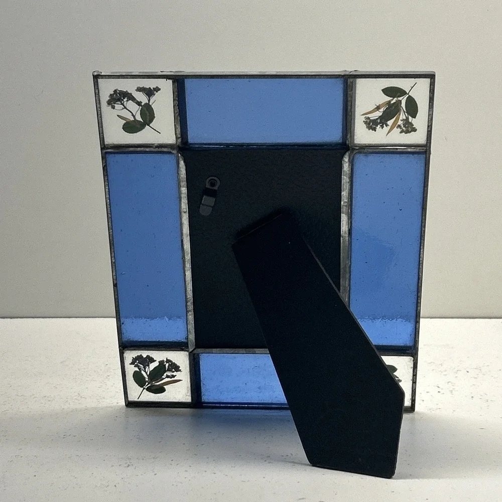 VTG Stained Glass Photo Frame